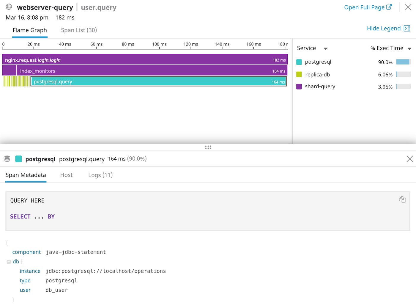 tracing a postgres query tracing a postgres query