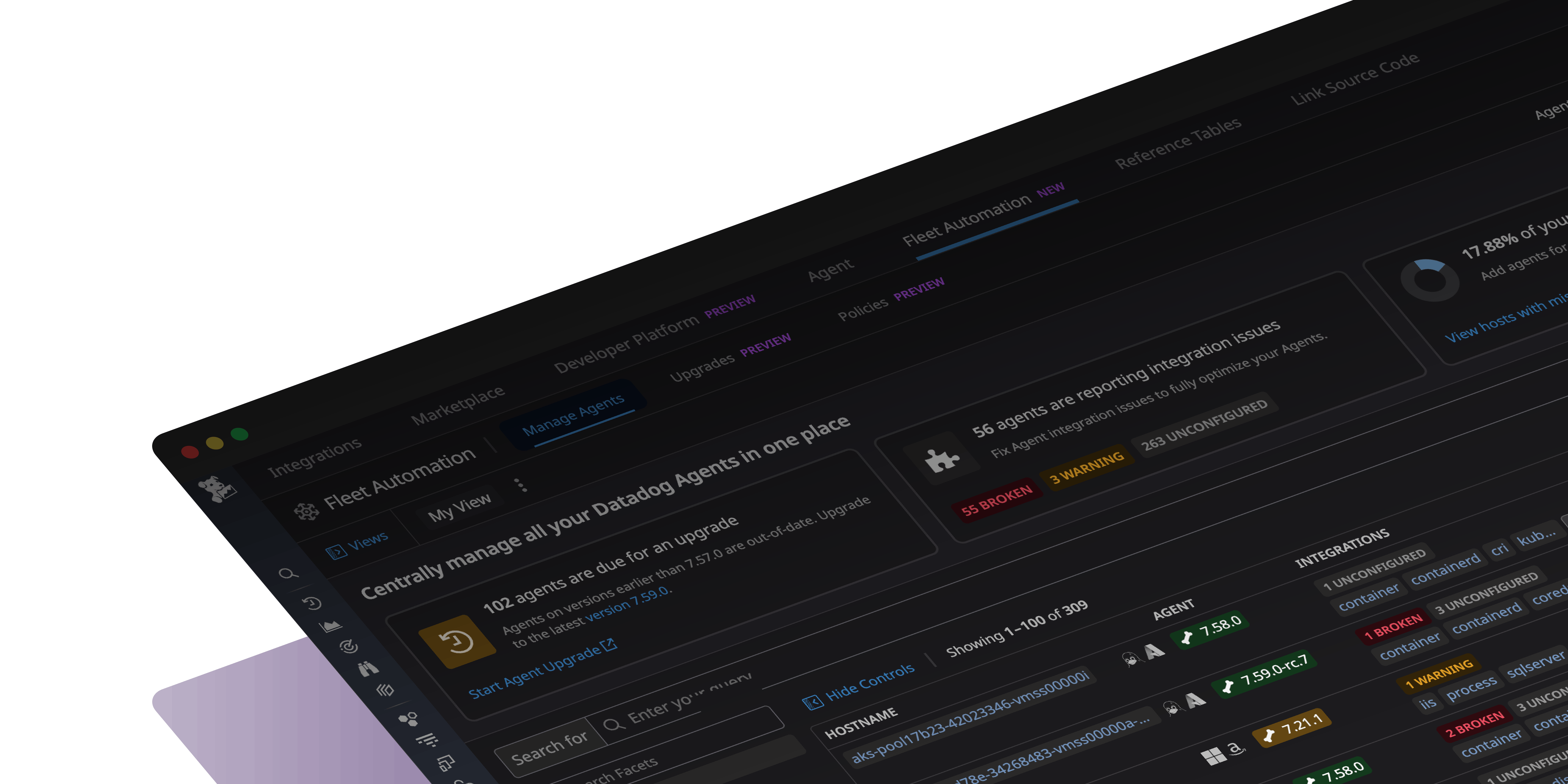 Observe, Configure and Automate the Setup and Optimization of Agents